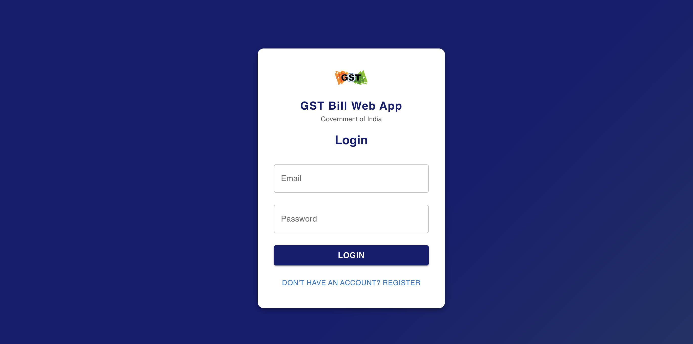 GST Bill Web App
